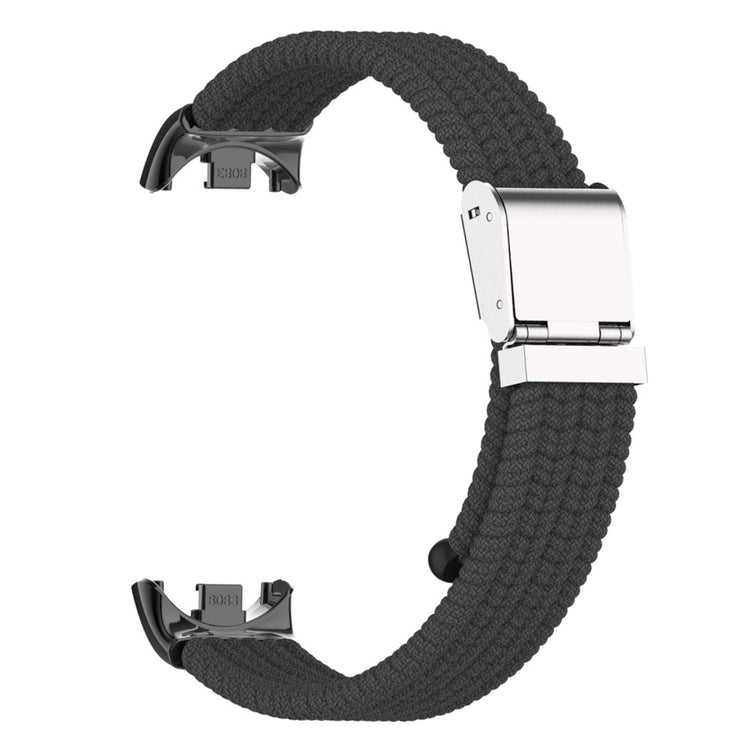 Meget Pænt Metal Og Nylon Rem passer til Xiaomi Smart Band 8 - Sort#serie_15