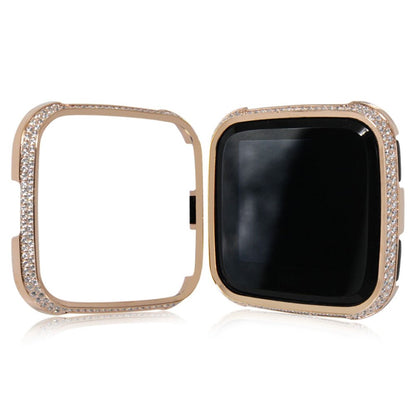 Mega Fed Fitbit Versa Metal og Rhinsten Cover - Flerfarvet#serie_2