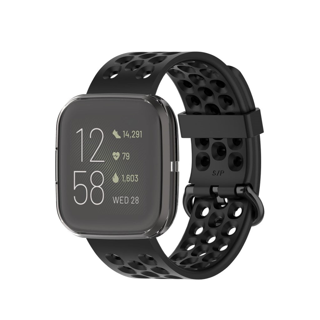 Meget Flot Fitbit Versa 2 Silikone Cover - Grøn#serie_3