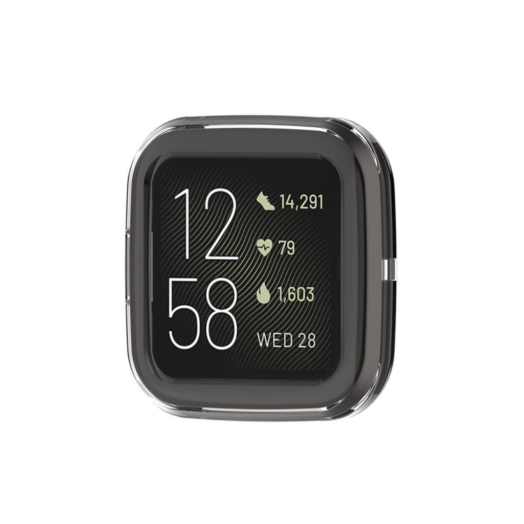 Super Godt Fitbit Versa 2 Silikone Cover - Gennemsigtig#serie_4