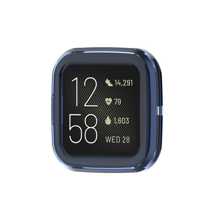 Super Godt Fitbit Versa 2 Silikone Cover - Blå#serie_5