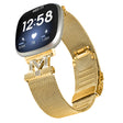 Fitbit Sense / Versa 3 rhinestone milanese stainless steel strap