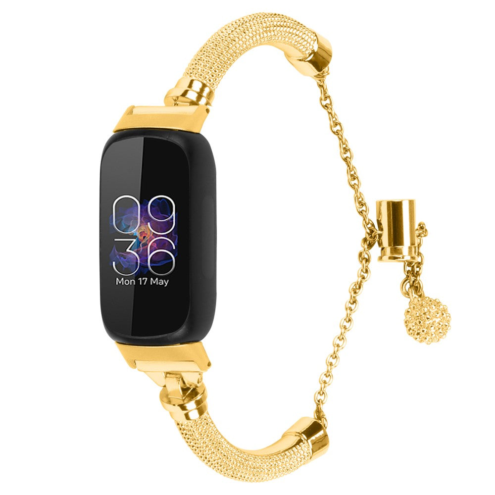 Fed Metal Universal Rem passer til Fitbit Inspire 1 / Fitbit Inspire 2 - Guld#serie_2