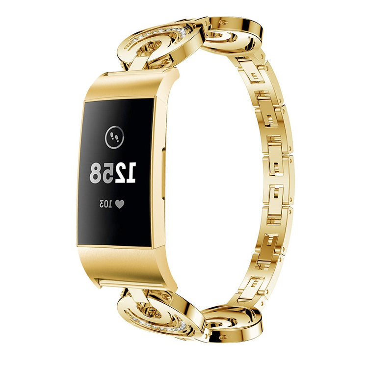 Super Elegant Metal Rem passer til Fitbit Charge 5 - Guld#serie_1