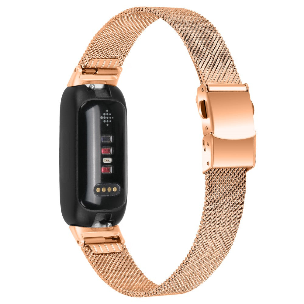 Mega Fantastisk Metal Rem passer til Fitbit Inspire 3 - Pink#serie_3