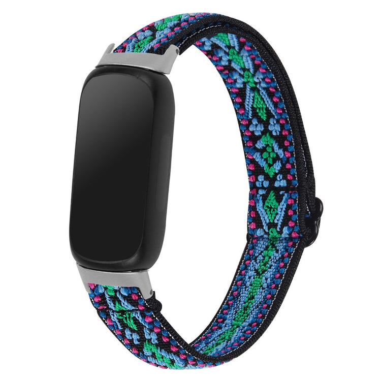 Skøn Nylon Rem passer til Fitbit Inspire 3 - Blå#serie_5