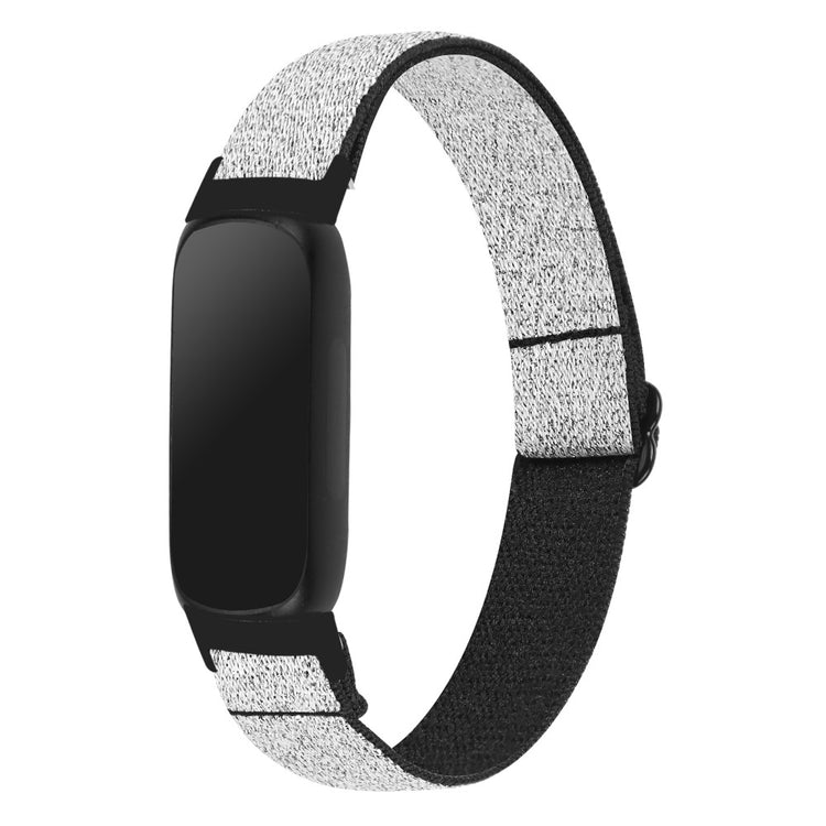 Mega Hårdfør Nylon Rem passer til Fitbit Inspire 3 - Sølv#serie_12