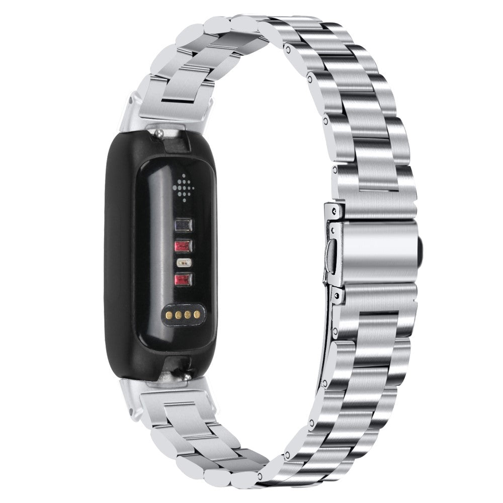 Helt Vildt Cool Metal Rem passer til Fitbit Inspire 3 - Sølv#serie_020