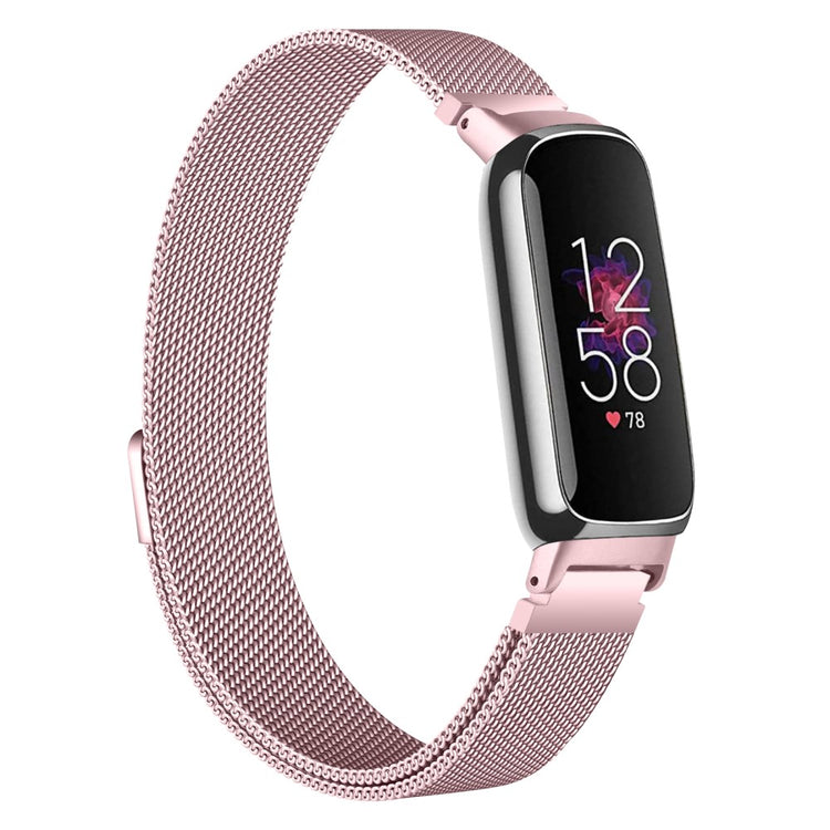 Tidsløst Metal Rem passer til Fitbit Inspire 3 - Pink#serie_2