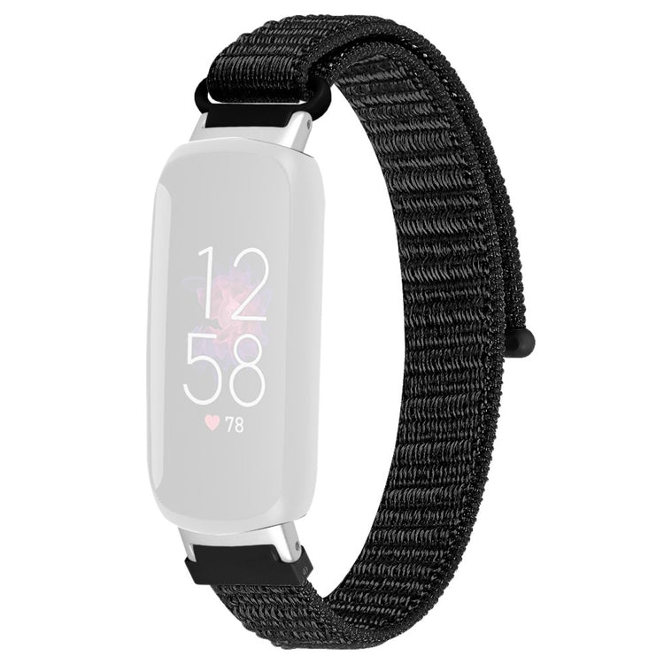 Helt Vildt Skøn Nylon Rem passer til Fitbit Inspire 3 - Sort#serie_4