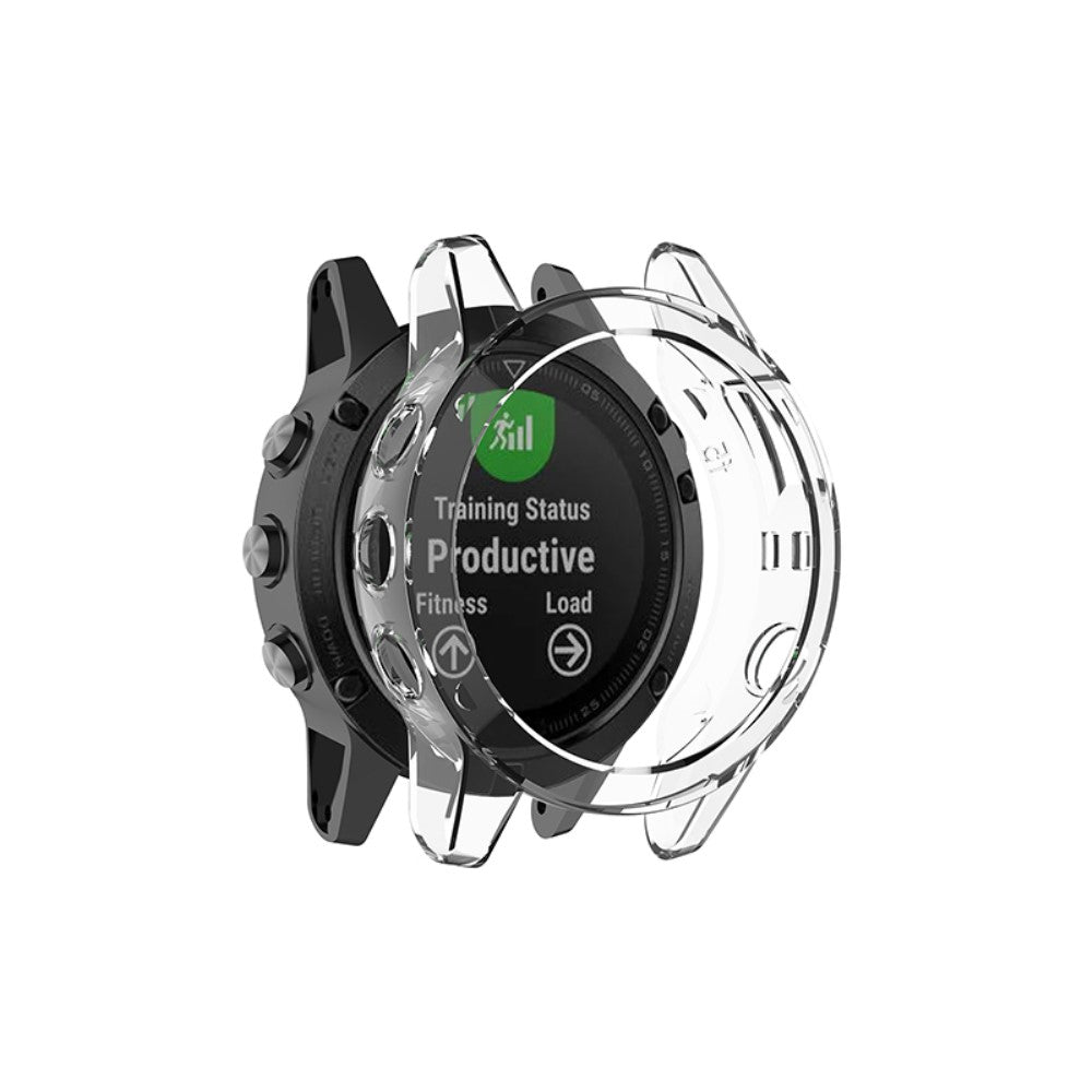 Meget Fint Silikone Cover til Garmin Fenix 5 / Garmin Fenix 5 Plus - Gennemsigtig#serie_2