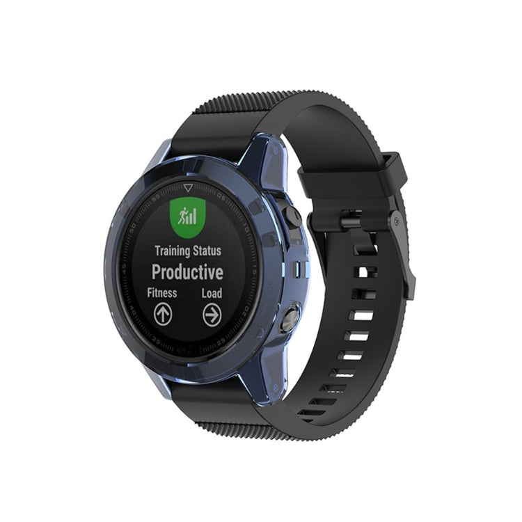 Meget Fint Silikone Cover til Garmin Fenix 5 / Garmin Fenix 5 Plus - Blå#serie_4