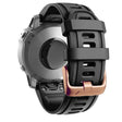 20mm silicone strap with rose gold buckle for Garmin watch