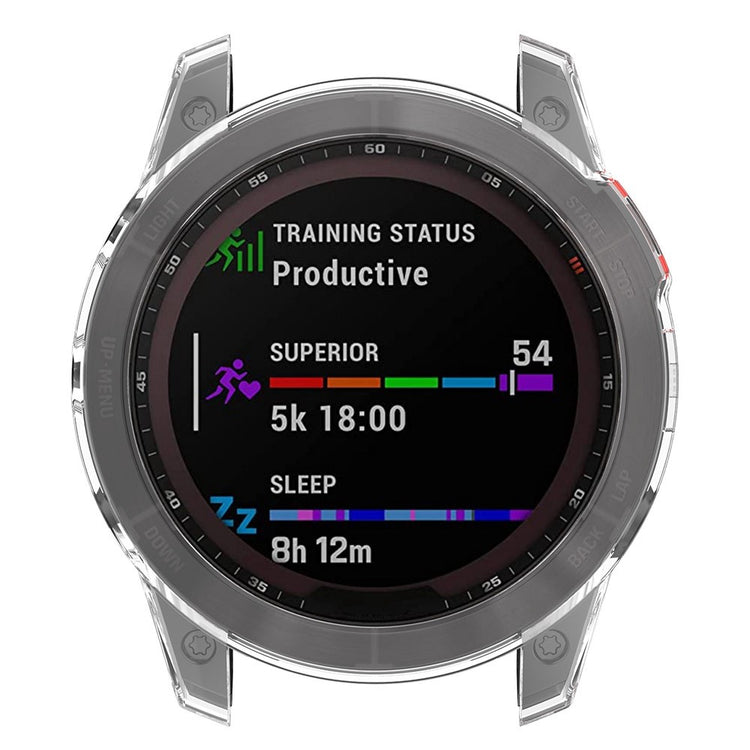 Vildt Flot Silikone Cover til Garmin Fenix 7X - Gennemsigtig#serie_2