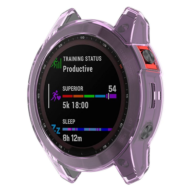 Vildt Flot Silikone Cover til Garmin Fenix 7X - Lilla#serie_5