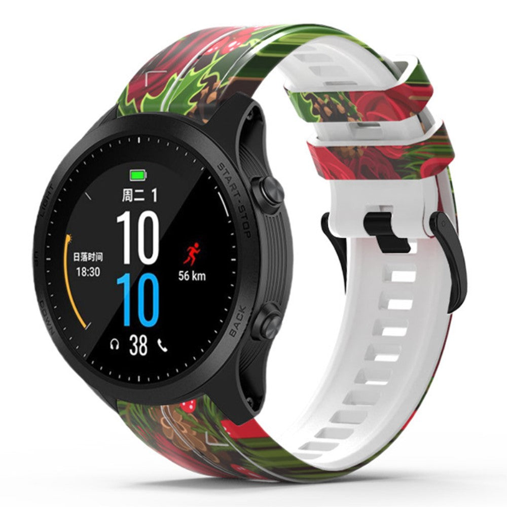 Mega Pænt Silikone Universal Rem passer til Smartwatch - Rød#serie_8