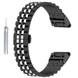 Garmin Fenix 7X / 6X / 6X Pro / 5X / 5X Plus stainless steel strap with tool - Silver / Black