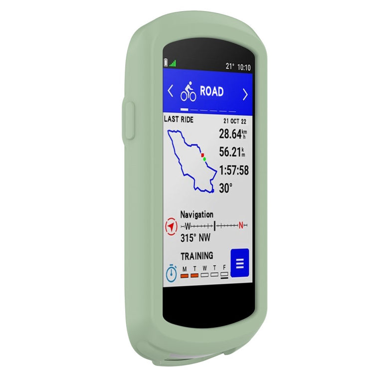 Fed Silikone Cover til Garmin Edge 1040 - Grøn#serie_3