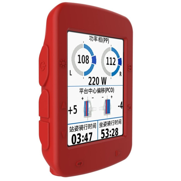 Mega Fed Garmin Edge 520 Silikone Cover - Rød#serie_3