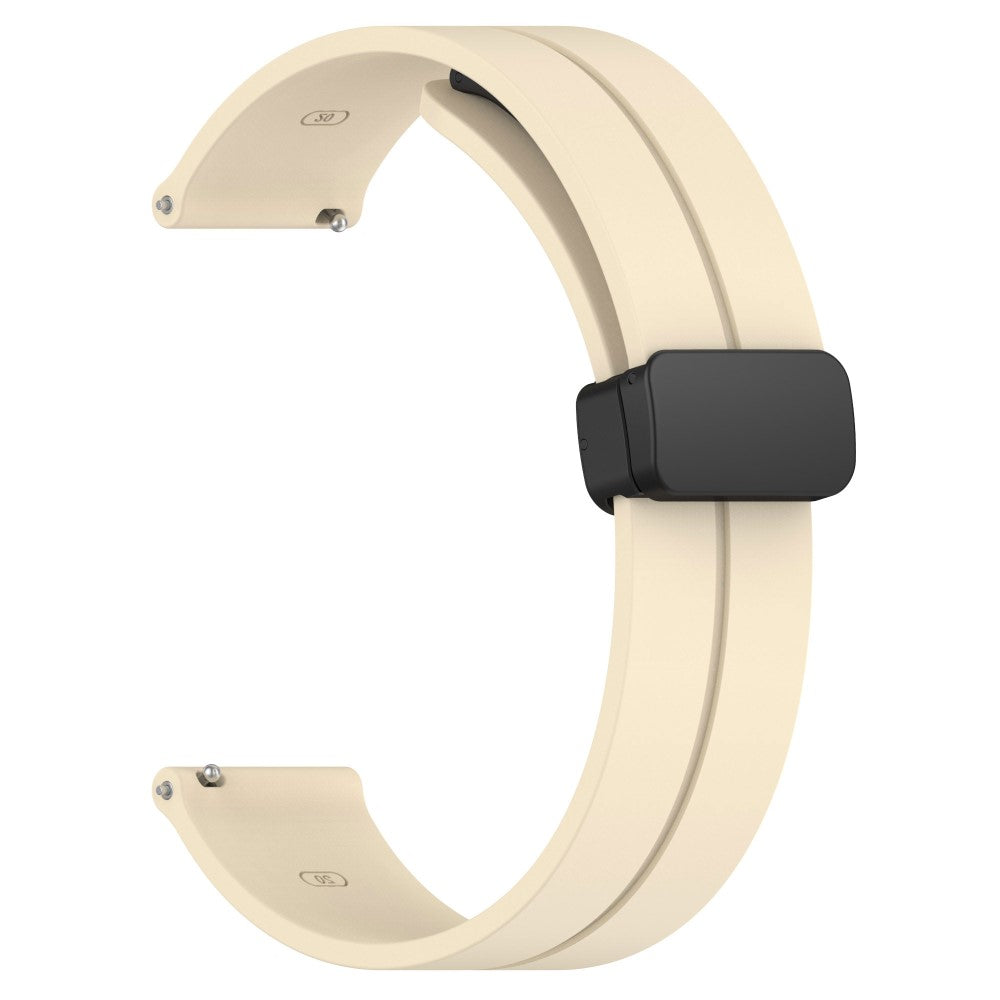 Mega Sejt Silikone Universal Rem passer til Smartwatch - Beige#serie_7