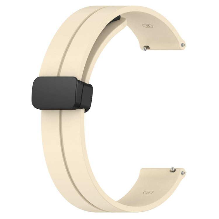 Mega Sejt Silikone Universal Rem passer til Smartwatch - Beige#serie_7