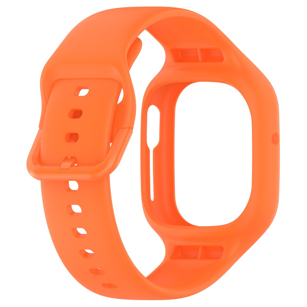 Meget Godt Metal Og Silikone Rem passer til Honor Watch 4 - Orange#serie_4