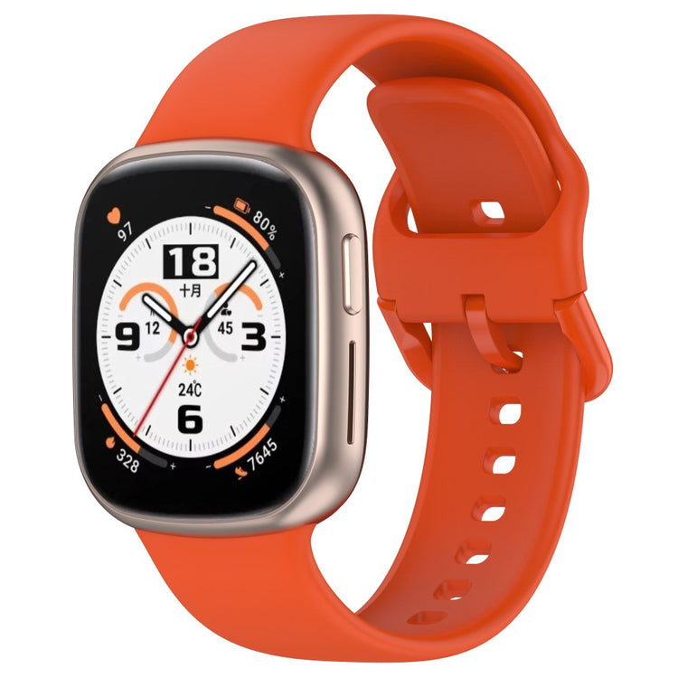 Eminent Metal Og Silikone Rem passer til Honor Watch 4 - Orange#serie_4