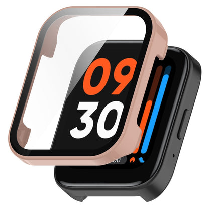Mega Flot Realme Watch 3 Pro Cover med Skærmbeskytter i Plastik og Hærdet Glas - Pink#serie_6