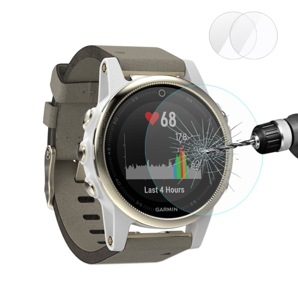 Garmin Fenix 5S Hærdet Glas  0.2mm Skærmbeskytter - Gennemsigtig#serie_013