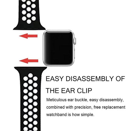 Super skøn Apple Watch Series 1-3 38mm Silikone Rem - Hvid#serie_4