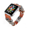 Apple Watch Series 1-3 38mm Genuine Leather And Metal Strap