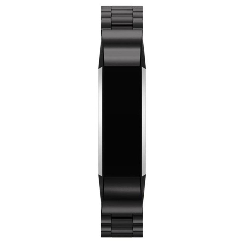 Rigtigt skøn Fitbit Alta HR Metal Rem - Sort#serie_012