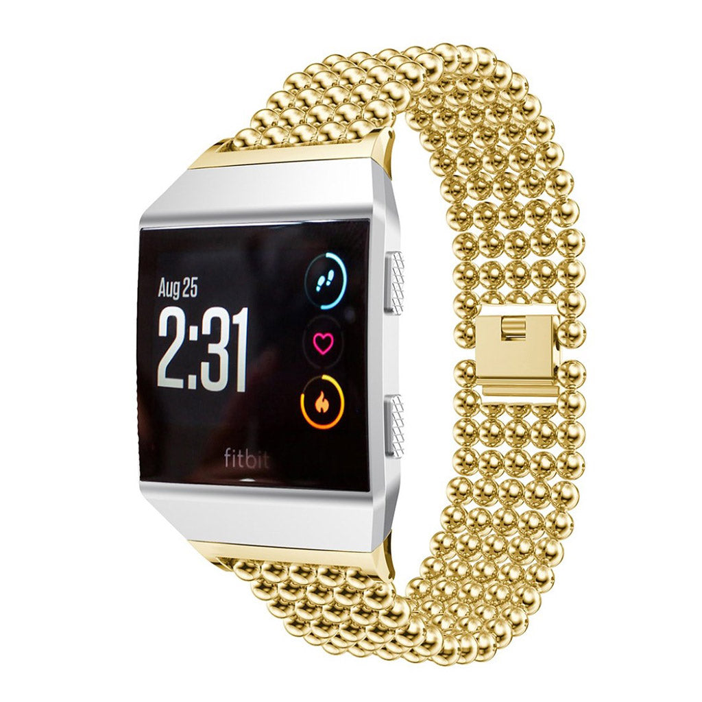 Super kønt Fitbit Ionic Metal Rem - Pink#serie_1