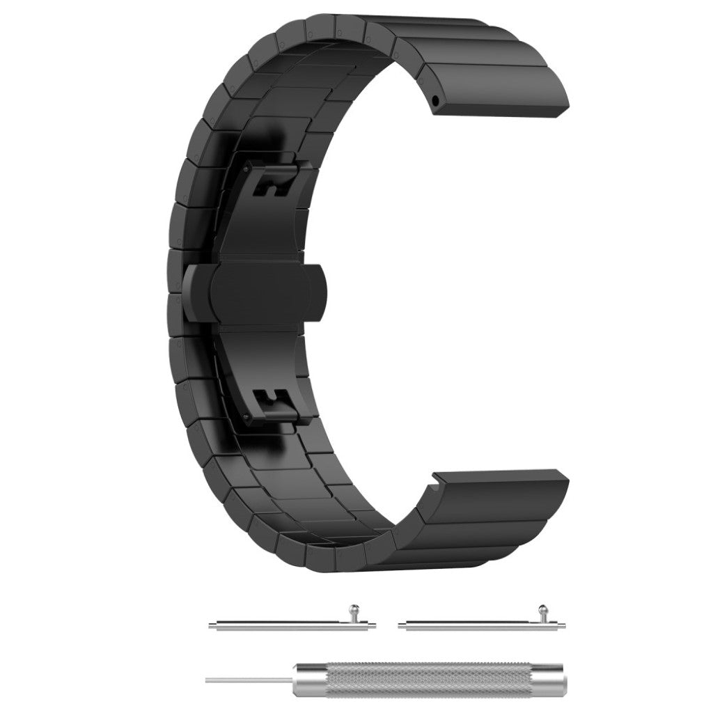 Super elegant Fitbit Versa Metal Rem - Sort#serie_4