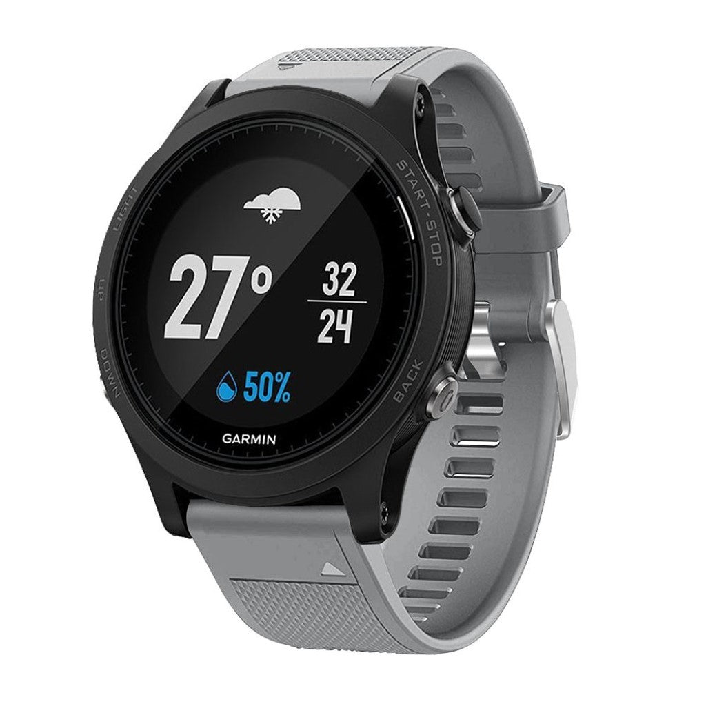 Meget godt Garmin Forerunner 935 Silikone Rem - Sølv#serie_10