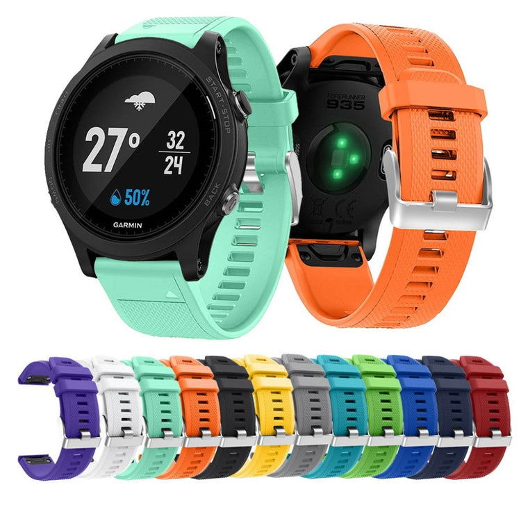 Meget godt Garmin Forerunner 935 Silikone Rem - Sort#serie_12