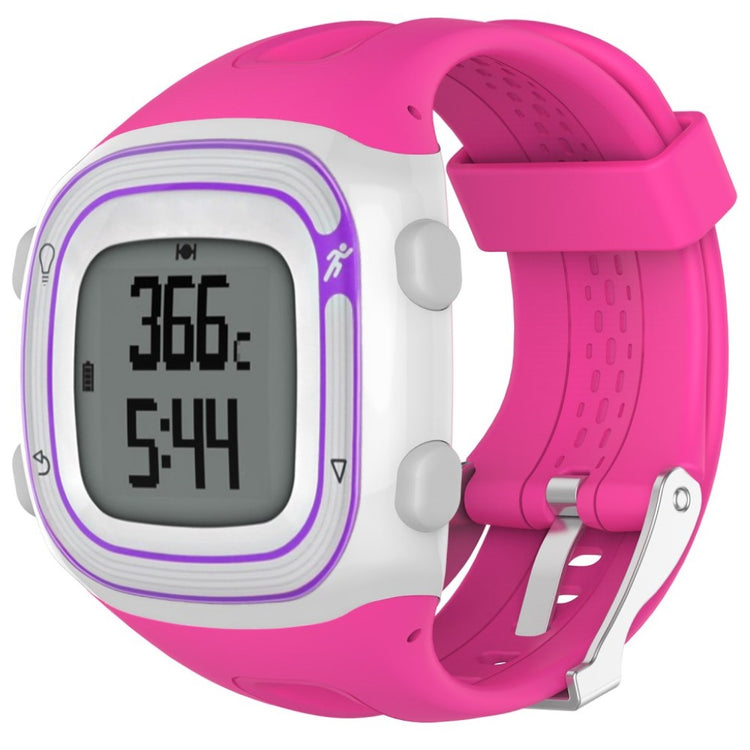 Helt vildt slidstærk Garmin Forerunner 10 Silikone Rem - Pink#serie_6