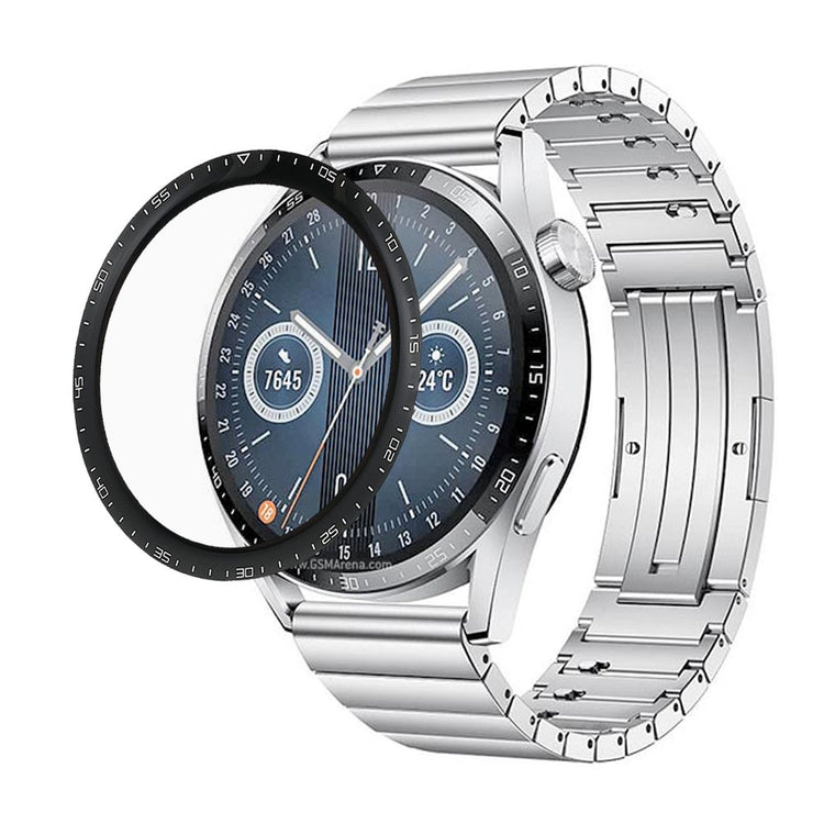 Huawei Watch GT 3 (46mm) Plastik  3D Kurvet Skærmbeskytter - Gennemsigtig#serie_330