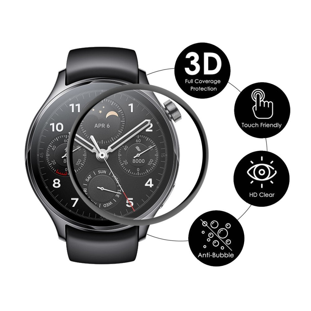 Xiaomi Watch S1 Pro Plastik og Glas  HD Skærmbeskytter - Gennemsigtig#serie_339