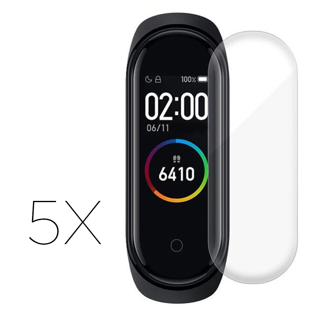 Xiaomi Mi Band 5 Plastik Skærmbeskytter - Gennemsigtig#serie_2