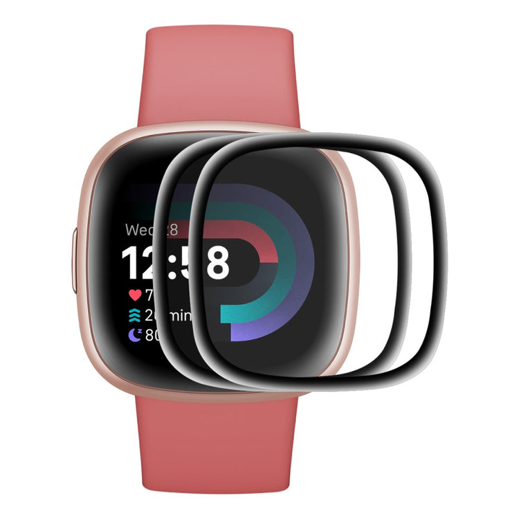 2stk Fitbit Sense 2 / Fitbit Versa 4 Plastik Skærmbeskytter - Gennemsigtig#serie_655