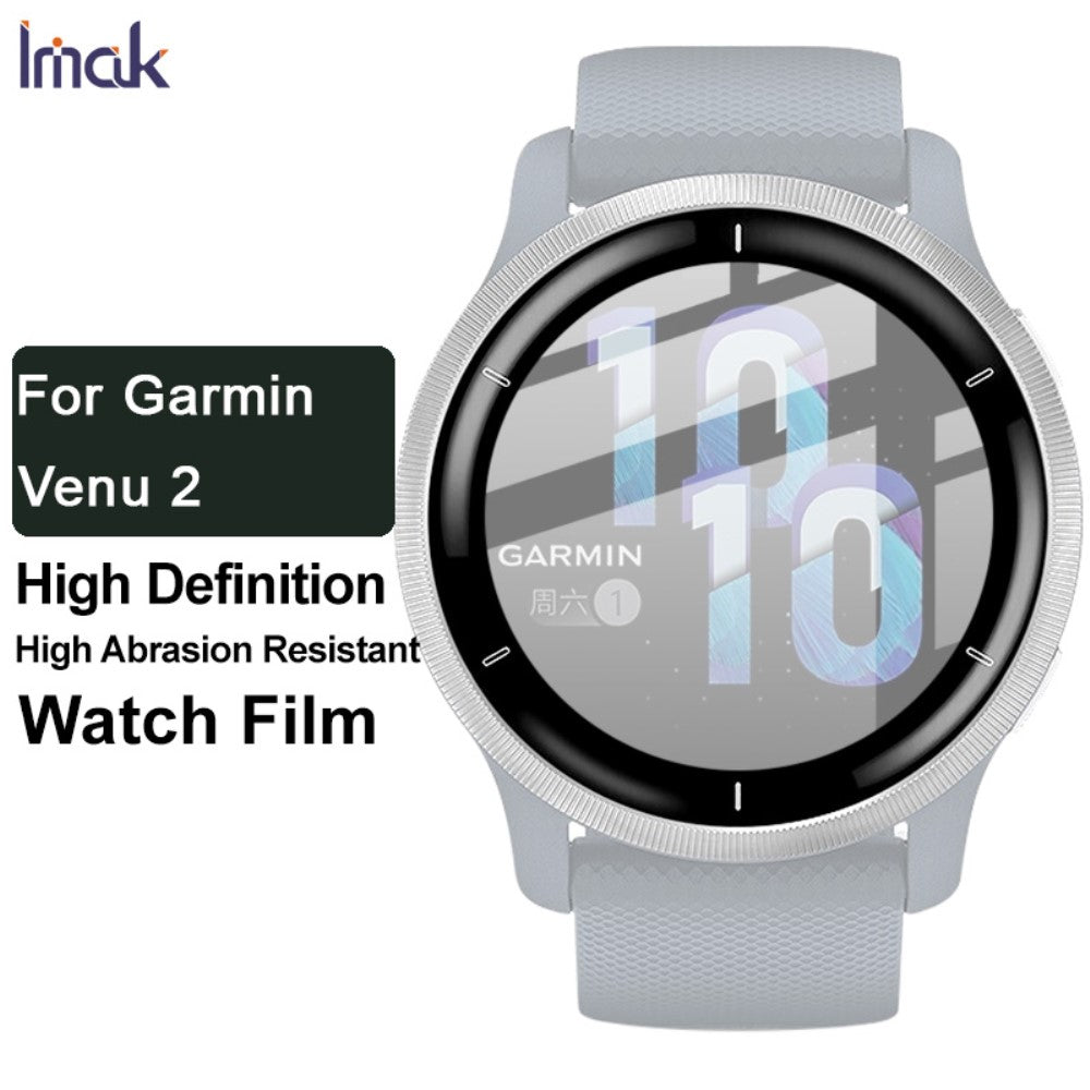 Garmin Venu 2 Plastik  HD Skærmbeskytter - Gennemsigtig#serie_149