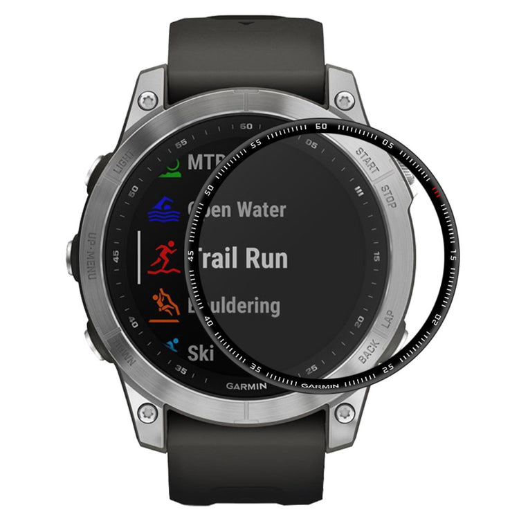 Garmin Fenix 7X Plastik  3D Kurvet Skærmbeskytter - Gennemsigtig#serie_190