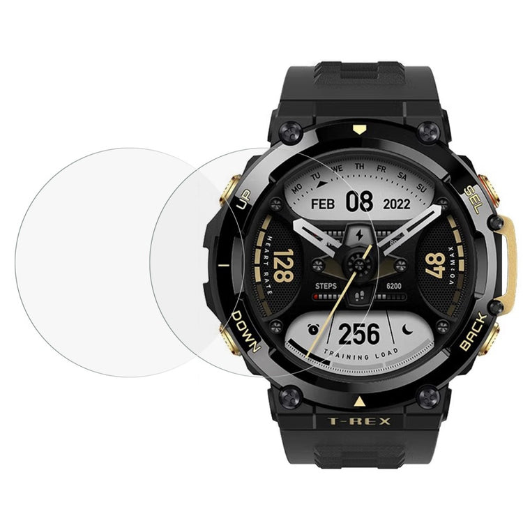 2stk Amazfit T-Rex 2 Hærdet Glas Skærmbeskytter - Gennemsigtig#serie_1