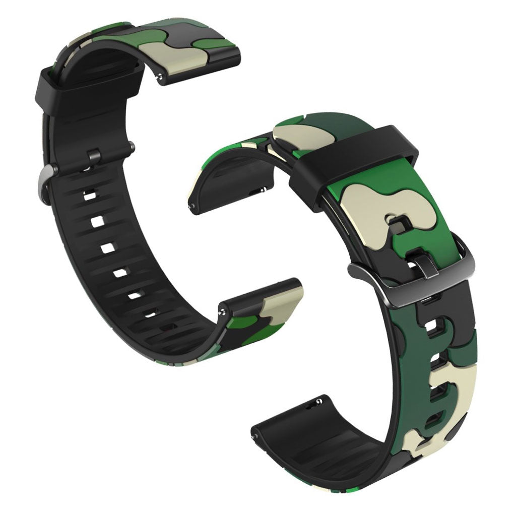 22mm camouflage watch band for Samsung, Huawei and Amazfit watch - Army Green#serie_2