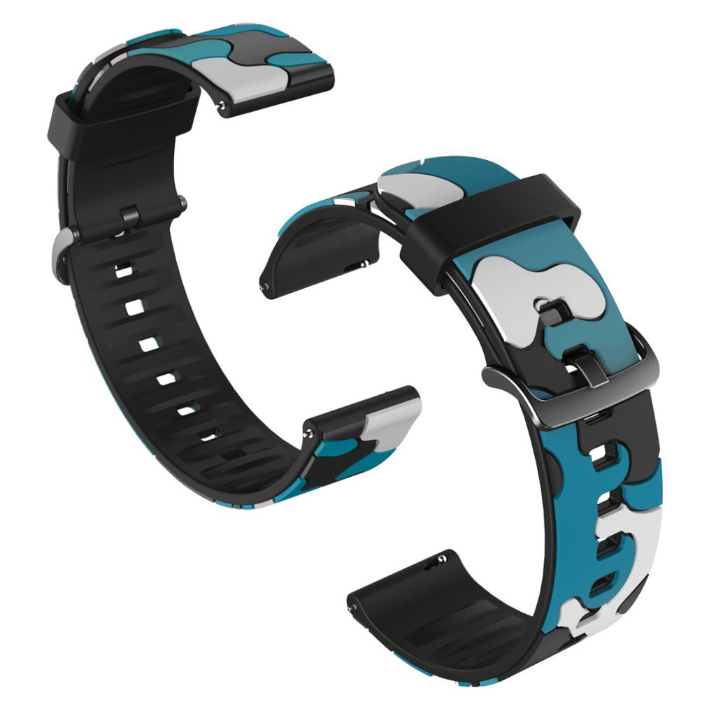 22mm camouflage watch band for Samsung, Huawei and Amazfit watch - Blue#serie_6