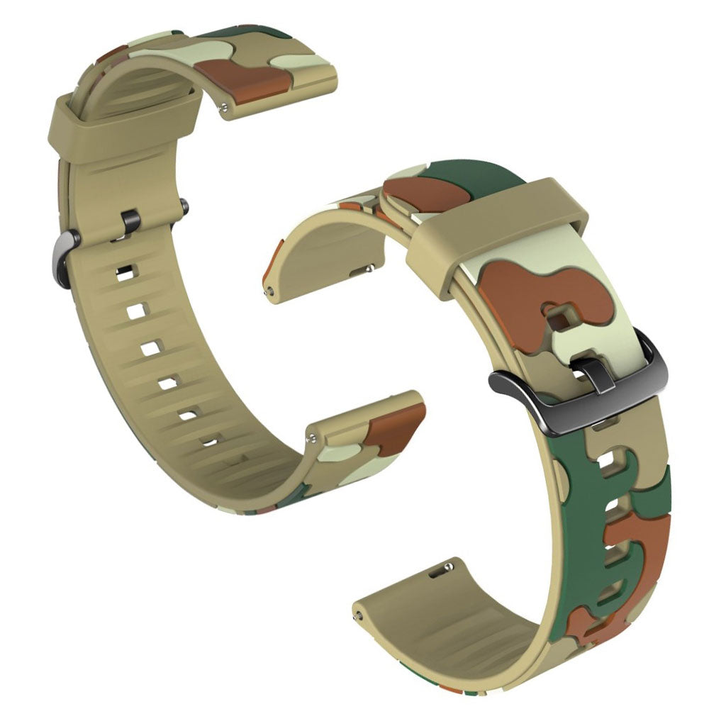 22mm camouflage watch band for Samsung, Huawei and Amazfit watch - Khaki#serie_7