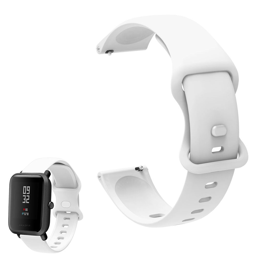 Universal simple silicone watch strap - White#serie_2