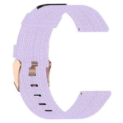 19mm nylon watch strap for Haylou / Noise / Willful watch - Light Purple#serie_11