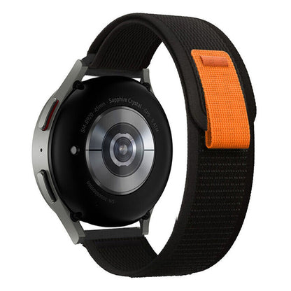 22mm Universal nylon trail loop watch strap - Black#serie_2